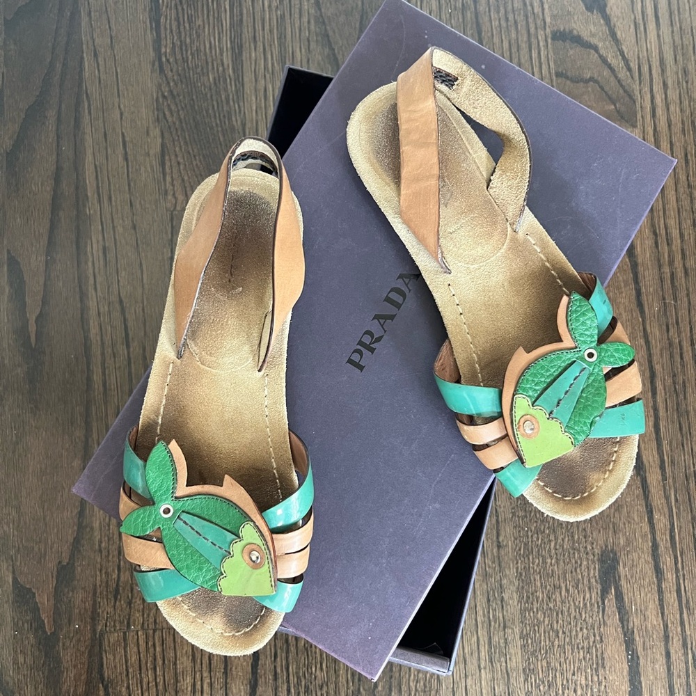 Vintage Prada Fish Sandals